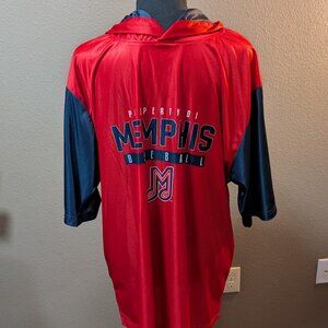 MEMPHIS REDBIRDS MiLB - Destroyer Rocks SS Pullover Hoodie - Red & Navy, Size XL